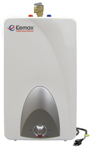 EEMAX EMT4: 1.44 kW, 120V  Mini Tank Water Heater - 4 Gallon Capacity