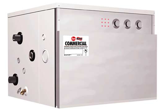 RHEEM BOOSTER: (400488) E10-6-G, 208 VOLT, 6 KW, SHIPS 3 PHASE, FIELD CONVERTIBLE TO SINGLE PHASE, 10-GALLON, ELECTRIC, 17-AMPS